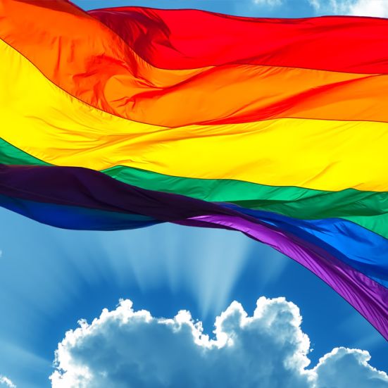 Regnbuefarvet Pride-flag